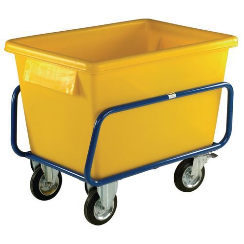 Slingsby heavy duty plastic container trucks with steel frames, yellow