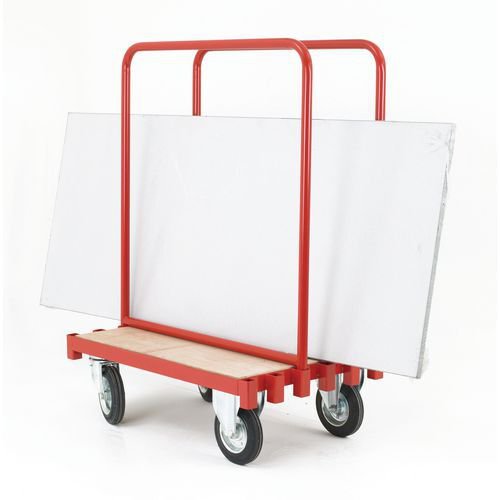 Slingsby sheet and board trolley with adjustable supports
