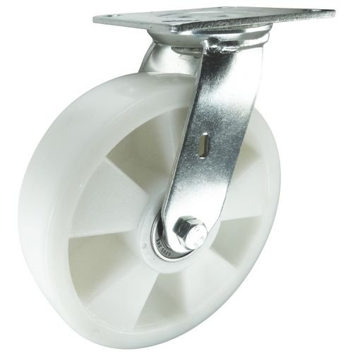 Castor, Swivel - Medium Duty 125mm Dia Nylon Wheel