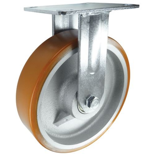 Castor, Fixed - Medium Duty 150mm Dia. Poly  Wheel