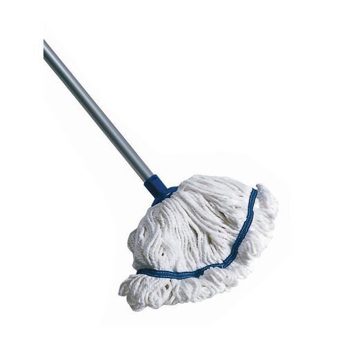 Colour coded mop with aluminium handle
