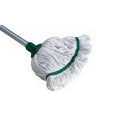 Colour coded mop with aluminium handle