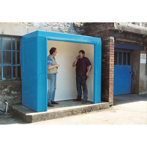 Gatehouses, kiosks and paystations - Waiting shelters/paystations without windows - mid blue