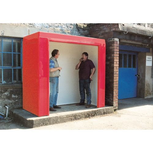Gatehouses, kiosks and paystations - Waiting shelters/paystations without windows - poppy red