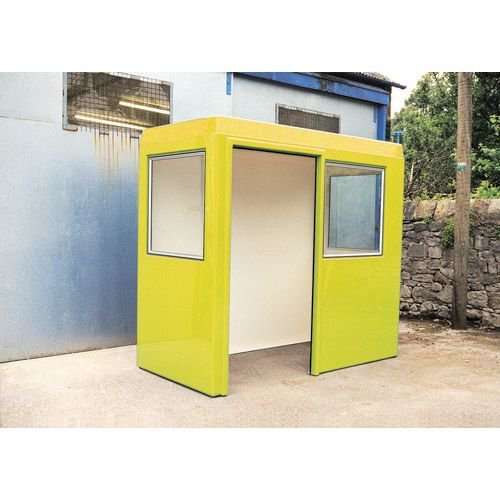 Gatehouses, kiosks and paystations - Waiting shelters/paystations - with windows - golden yellow