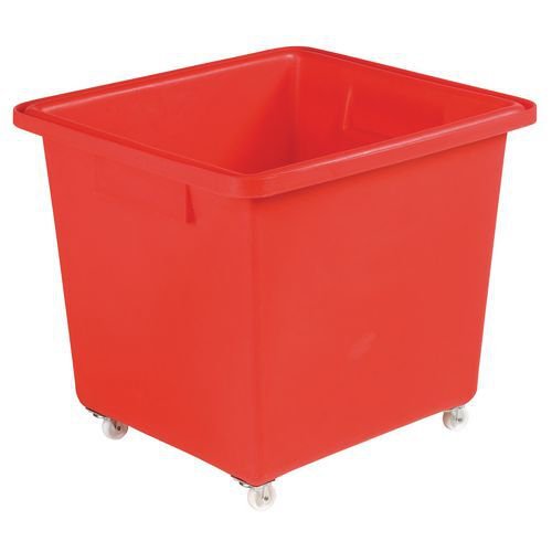 Slingsby nesting plastic container trucks, 203L, 640mm height, red