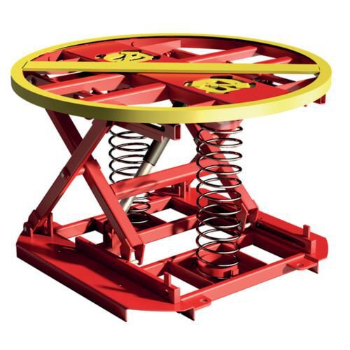 Spring actuated self-levelling pallet turntable, capacity 2000 kg