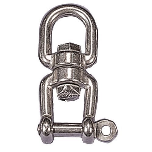 Stainless steel swivel links - Eye to jaw, 6mm link dia.