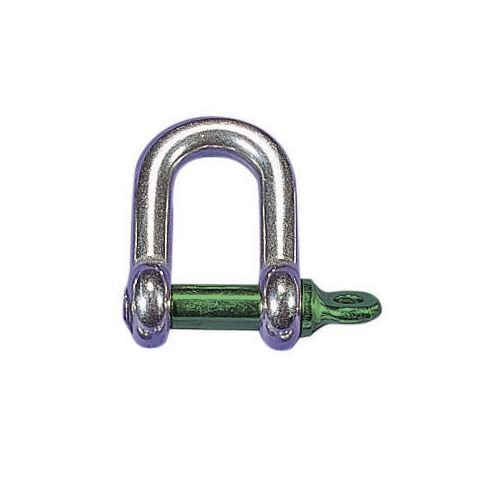 Stainless steel shackles, 'dee' type, 0.3T WLL
