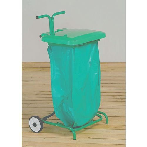 Colour coded sackholders semi mobile with lid