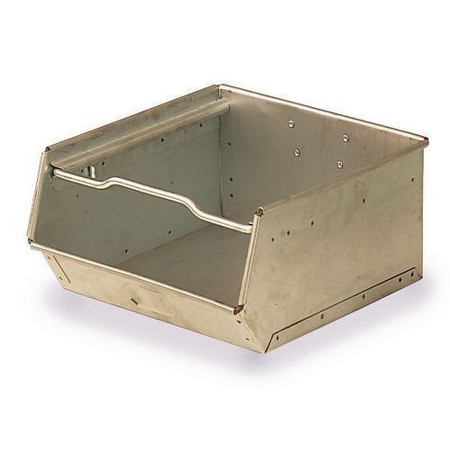 Galvanised steel open fronted small parts bins