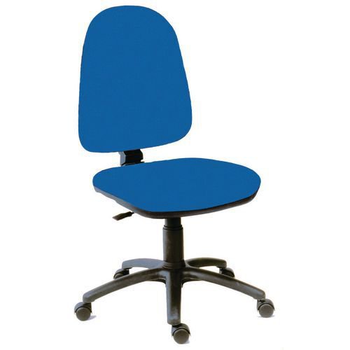 High back PC operator chair in blue