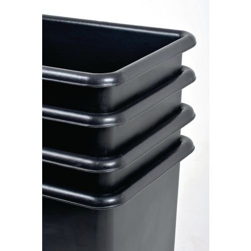 Recycled Container Truck Poly Tapered Sided Black 329063