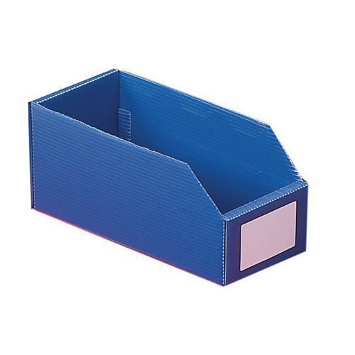 Twin walled polypropylene small parts bins - blue