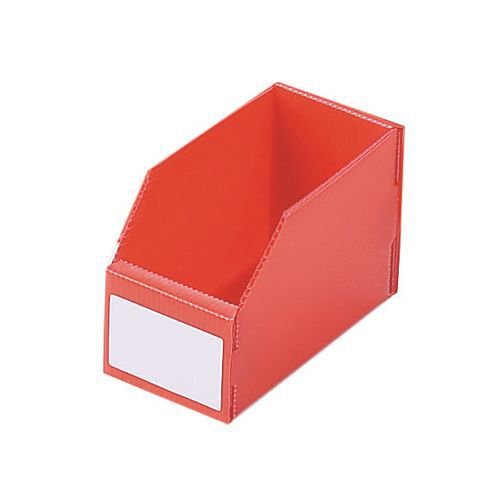 Twin walled polypropylene small parts bins - red