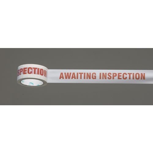 Polypropylene message tape - Awaiting inspection, 36 rolls