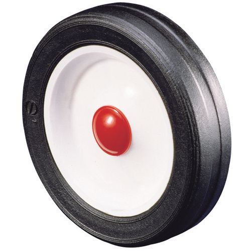 Wheel, Rubber Tyred 175mm Dia.1/2" Plain Bore