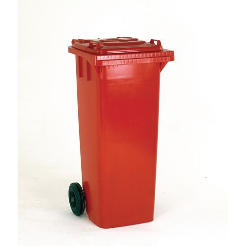 Wheelie Bin 140 Litre Red (W480 x D555 x H1070mm) 331156 SBY14057 Buy online at Office 5Star or contact us Tel 01594 810081 for assistance