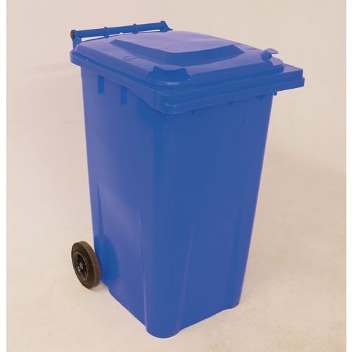 Wheelie Bin UV Stabilised Polythene with Rear Wheels 240 Litre Blue *non-returnable*