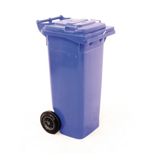 Wheelie Bin UV Stabilised Polyethylene with Rear Wheels 80 Litre Capacity Blue *non-returnable*