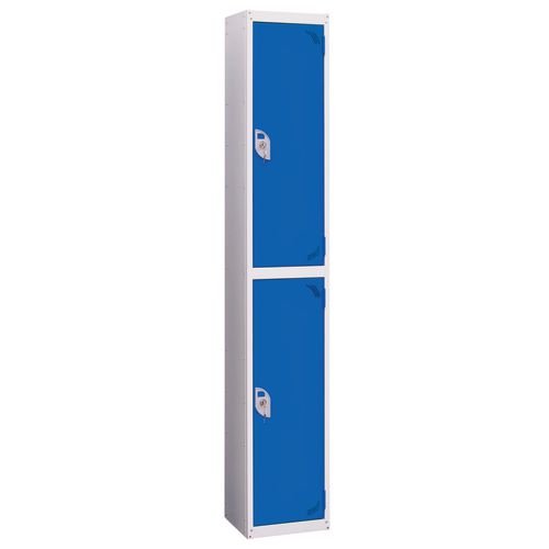 Wet Area Locker 2 Compartment W300 X D450 Blue Door