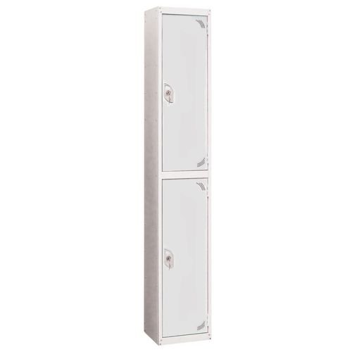 Wet Area Locker 2 Compartment W300 X D450 Light Grey Door