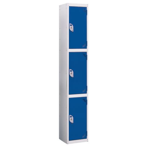 Wet Area Locker 3 Com[Partment W300 X D450 Blue Door