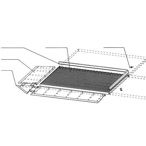 Low profile galvanised sump flooring - Connecting length