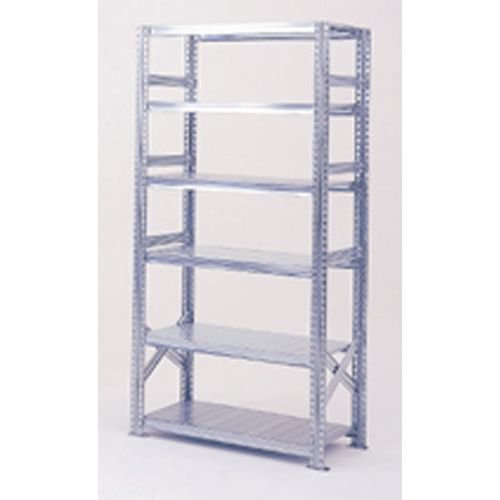 Boltless zinc plated steel shortspan shelving - Starter bays with 6 shelf levels