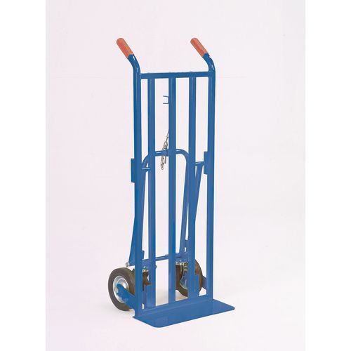 47543SL - Slinsgby General Purpose 3-in-1 Sack Truck With Fixed Toe Plate 250Kg Capacity W470 x D470 x H1280mm (Sack Truck) Blue - 354877