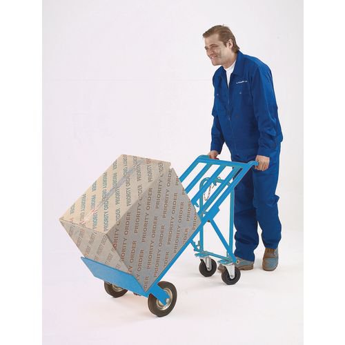 Slinsgby General Purpose 3-in-1 Sack Truck With Fixed Toe Plate 250Kg Capacity W470 x D470 x H1280mm (Sack Truck) Blue - 354877