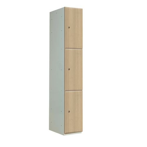 Timber Door Locker Plain Light 1800 X 380 X 380 3 Comp