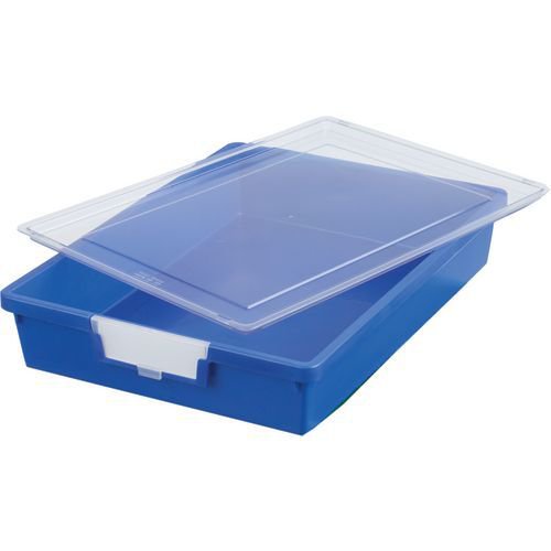 Clear tray lids for tray storage units - pack of 10 - A4
