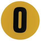 Warehouse Floor Id Marker 190 mm Diameter - Number 0