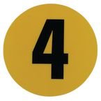 Warehouse Floor Id Marker 190 mm Diameter - Number 4