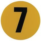 Warehouse Floor Id Marker 190 mm Diameter - Number 7