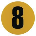 Warehouse Floor Id Marker 190 mm Diameter - Number 8