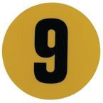 Warehouse Floor Id Marker 190 mm Diameter - Number 9