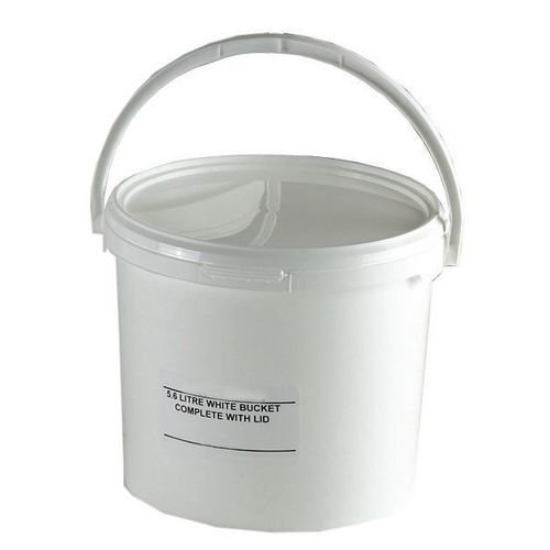 Round tapered buckets with lids pack of 25, 5.7L