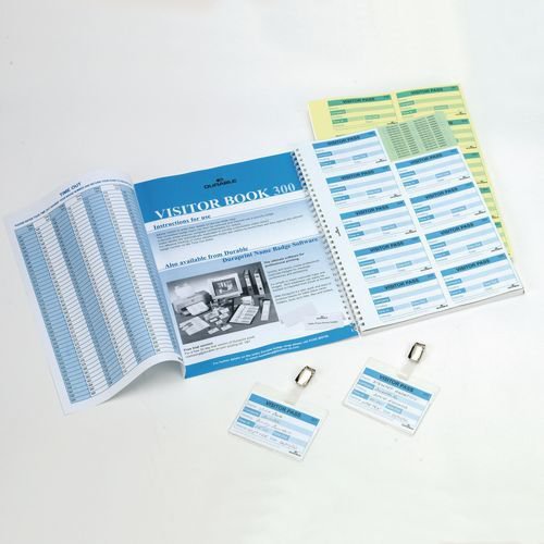 Durable visitors book system refill