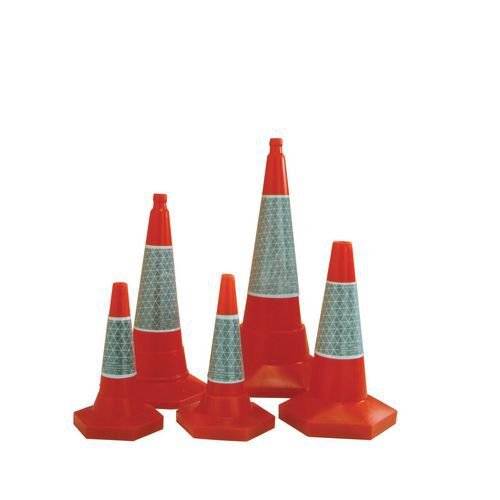 Traffic cones - 1000mm height, pack of 3