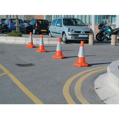 Traffic cones - 1000mm height, pack of 3