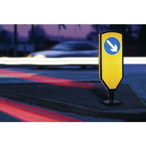 Rebound Sign Post Keep Right