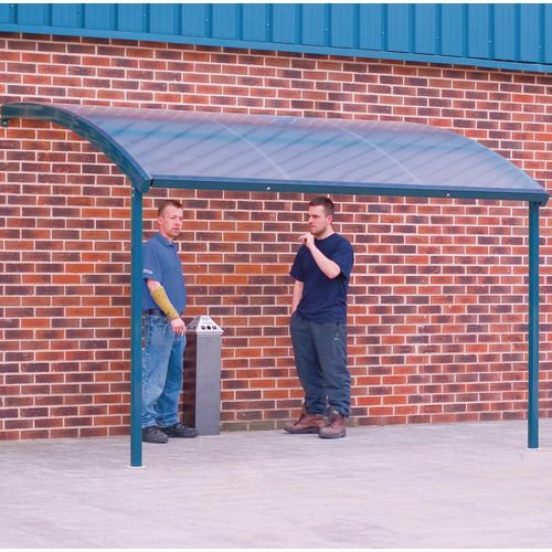 Wall mounted smoking shelter - Large