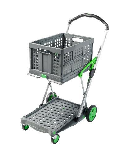 Clax folding trolley, green/grey