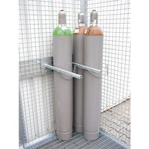 Gas cylinder storage cages - cylinder supports