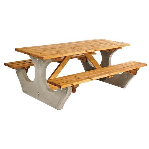 Concrete picnic bench - standard