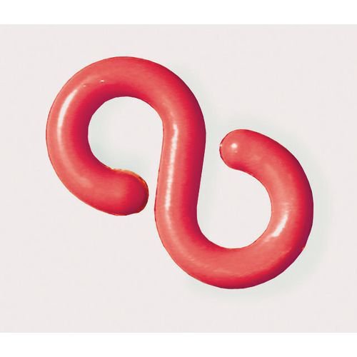 Plastic chain barrier system - S-hooks - Red