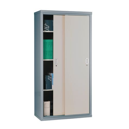 Sliding door cupboards - Solid door 1829mm high, 915mm wide - Green door