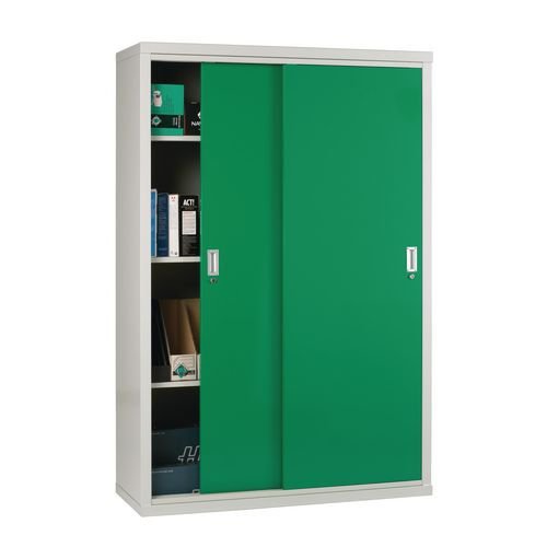 Sliding door cupboards - Solid door  1829mm high, 915mm wide - Red door